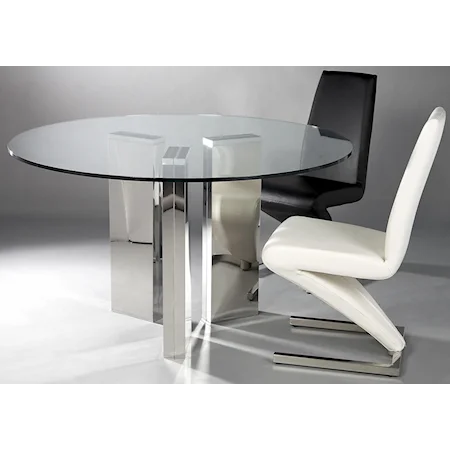 Round Table w/ 2 Side Chairs